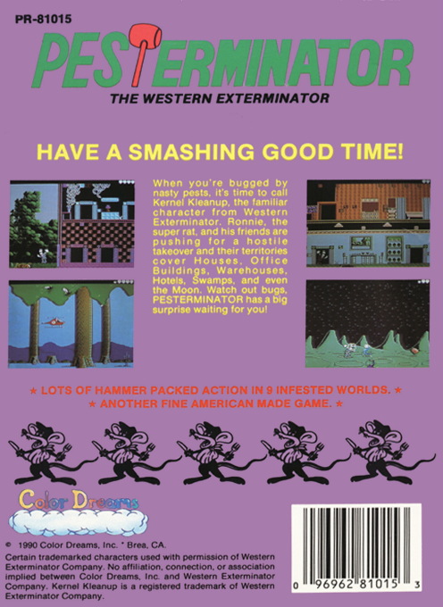 Terminator box art for NES